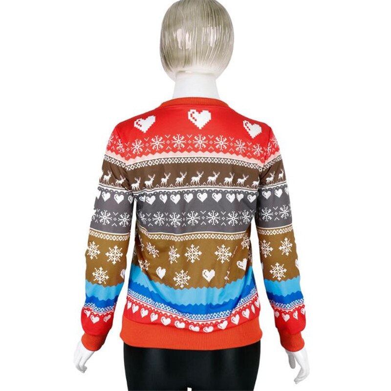 Unisex Ugly Christmas Sweater 3D Print Funny Xmas Pullover Sweatshirt Autumn Winter Party Sweaters Christmas Jumper