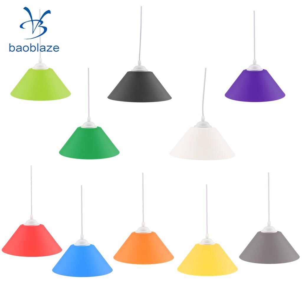 E27 Cone Shaped Ceiling Pendant Light Shade Lampshade Easy Fit Shades Decor