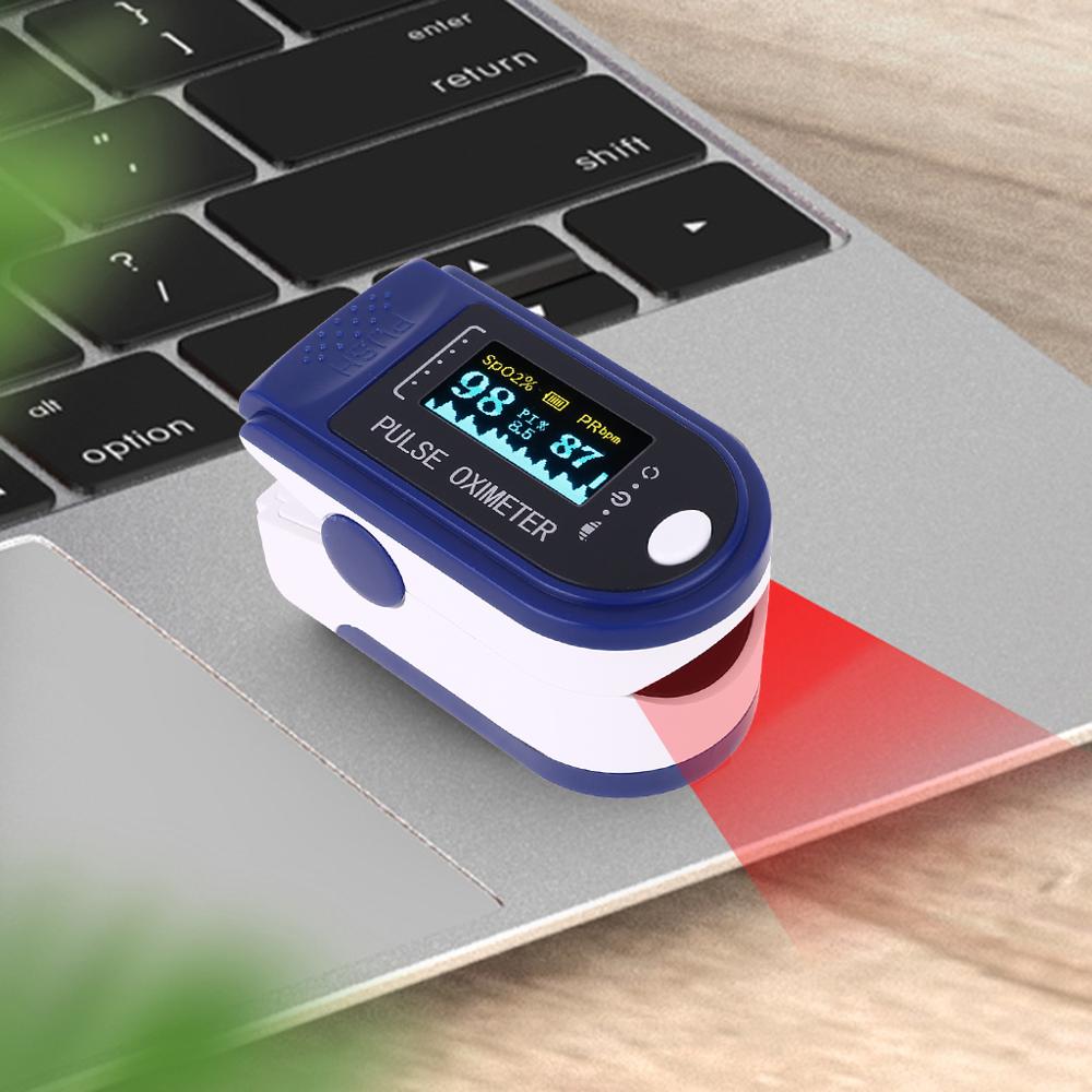 Finger oximeter fingertopp puls oximetrar blodtryck pulsmätare oljad