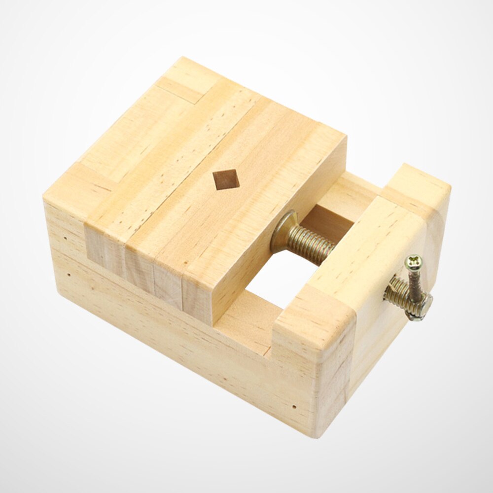 Large Size Pine Wood Engraved Printing Fixing Tool Engraved Seal Stone Engraved Chapter Fixing Tool(Beige)