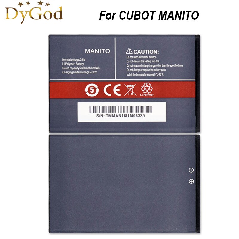 2350Mah Voor Cubot Manito Batterij Mobiele Telefoon Vervanging Backup Batteria
