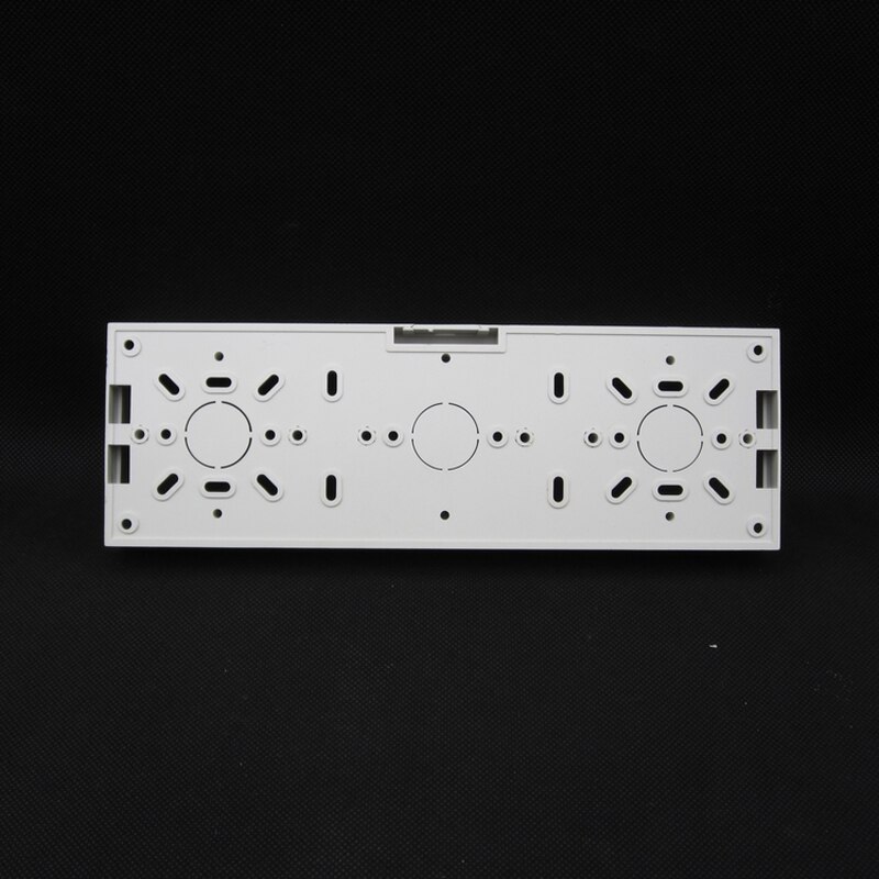 2pcs 3-Gang 86 Type Wall Mounted Switch Box Universal Switch Socket Bottom Box Mounted Wire Box 260*86*32mm