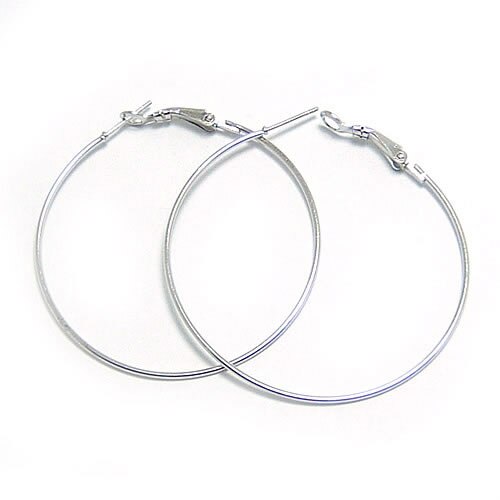 50PCS Diameter 20MM to 70MM Iron Hoop Earrings Big Loop Earrings Ring Diy Jewelry Findings Accessories