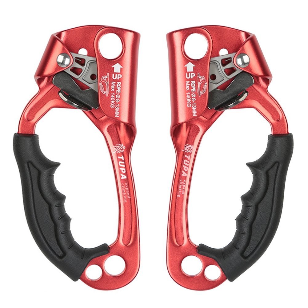 Outdoor Mountaineering Rock Climbing Rope Clamp Hand Ascender Rappelling Gear Equipment Rope Clamp for Mountaineering Caving