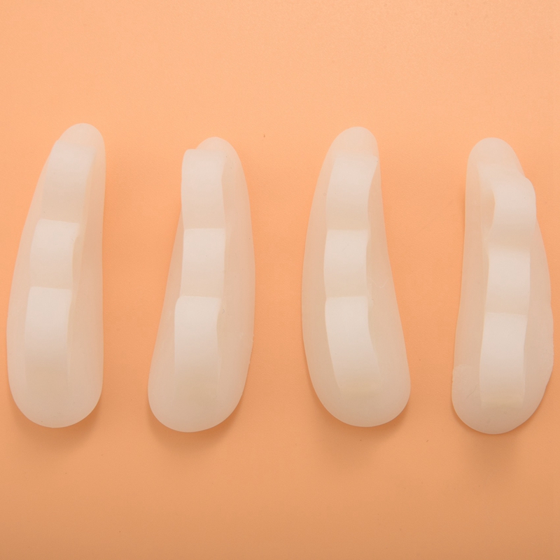 Hammer Toe Straightener And Corrector 4 Pack Soft Gel Crests Splints Reduce Foot Pain, Prevent Overlap Flexible Foot Care Tr