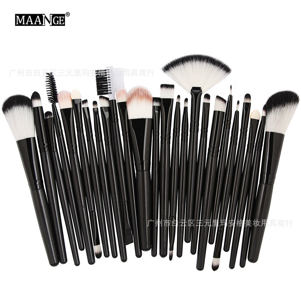 Maange maange 25-Juego de brochas de maquillaje, herramienta de belleza, de: S hb25 Branch Rod Black Clarinet