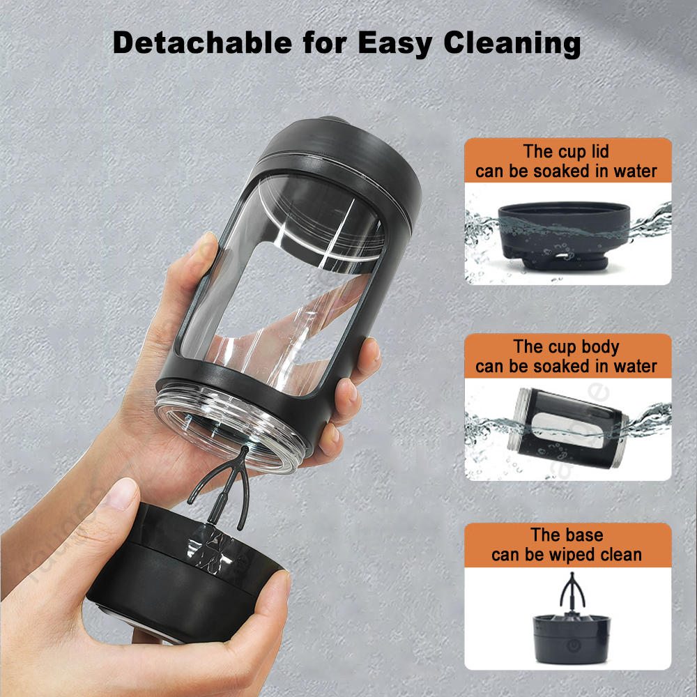 Portable Blender Bottles Electric Protein Powder Shaker Bottle Automatic Mixing Cup Electric Shaker Bottle Powdered Milk Shaker