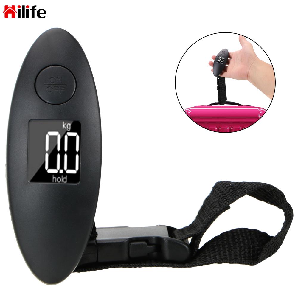 Básculas Digitales de 100g/40kg, 88Lb, pantalla LCD, báscula de mano para viaje, báscula electrónica para equipaje