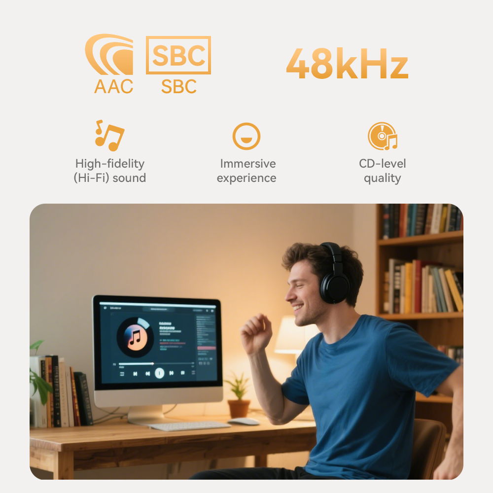 KEBIDUMEI USB Bluetooth Adapter Bluetooth 6.0 Dongle for PC Windows 8.1/10/11 Driver Free for Mice Keyboard Headphone Speaker