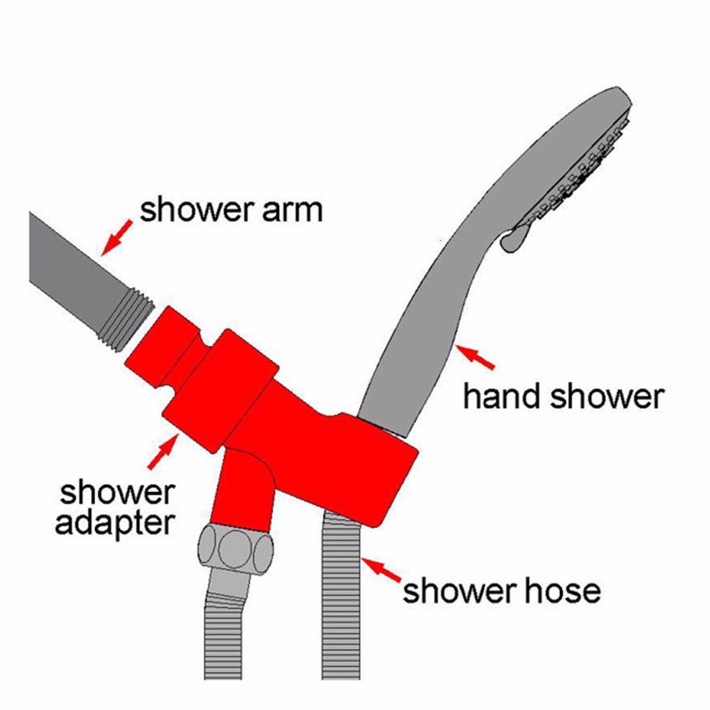 American Concealed Shower Arm Three-way Arm Hose Shower Set Multifunctional Shower Set Bathroom Accesories ducha gappo