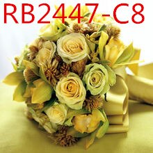 Accessoires de mariée de mariage tenant des fleurs 3303 RB2447: RB2447-C8