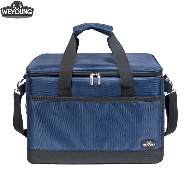 WEYOUNG Große Kapazität 35L Isoliert Thermischen Kühltasche Picknick Kühlschrank Tasche für Auto & Hause Mit, Blau