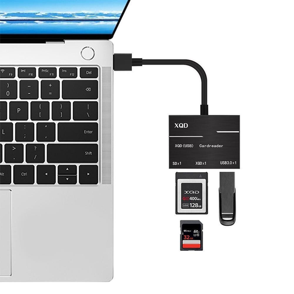 Hobbylane Super Speed Metal Kaartlezer Compatibel Met Usb 3.0/2.0 Xqd Kaart Adapter