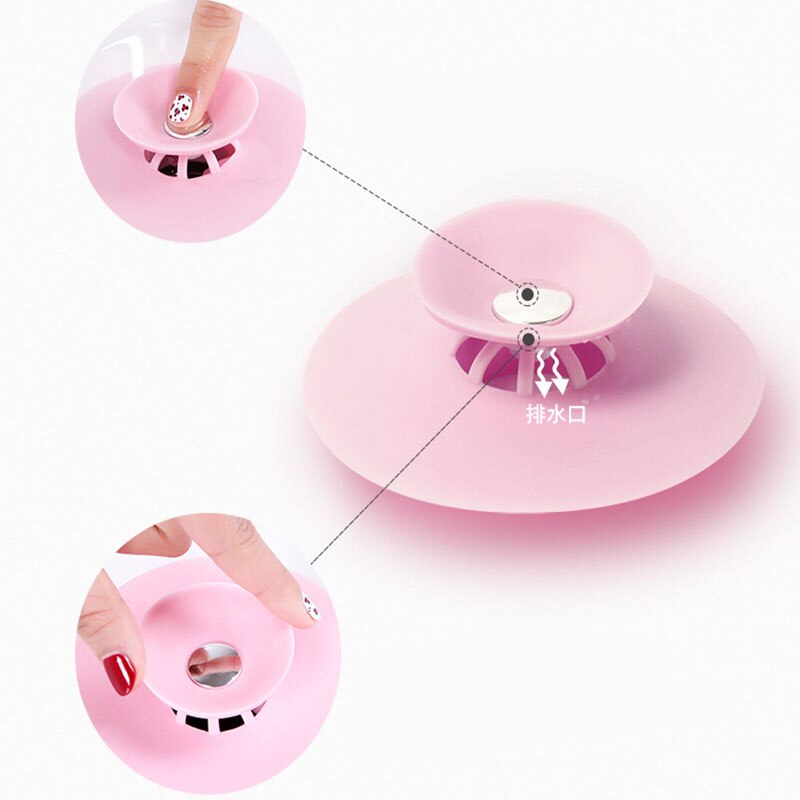 Kitchen Rubber Bath Tub Sink Floor Drain Plug Kitchen Laundry Water Stopper Tool Laundry Bathroom Bathtub Drain Press