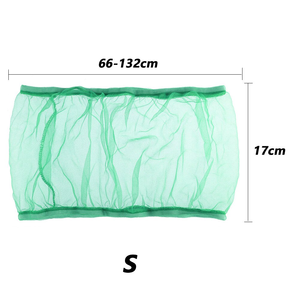 Nylon Mesh Bird Parrot Cage Cover Net Easy Cleaning Seed Catcher Accessory Airy Mesh Parrot Cage Net Bird Accessories: Green / S