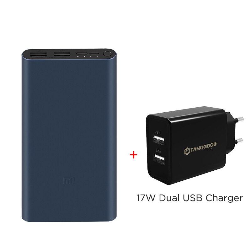 Xiaomi banco de potência 3 10000mah plm13zm dupla usb 18w carregamento rápido mi powerbank 10000 carregador portátil bateria externa poverbank