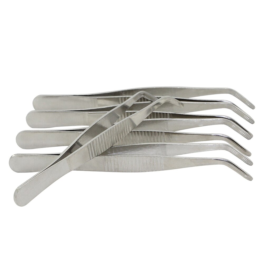 Pinzas magnéticas de acero inoxidable antiestáticas para soldadura, herramienta de pinzas electrónicas de precisión, 125/140mm