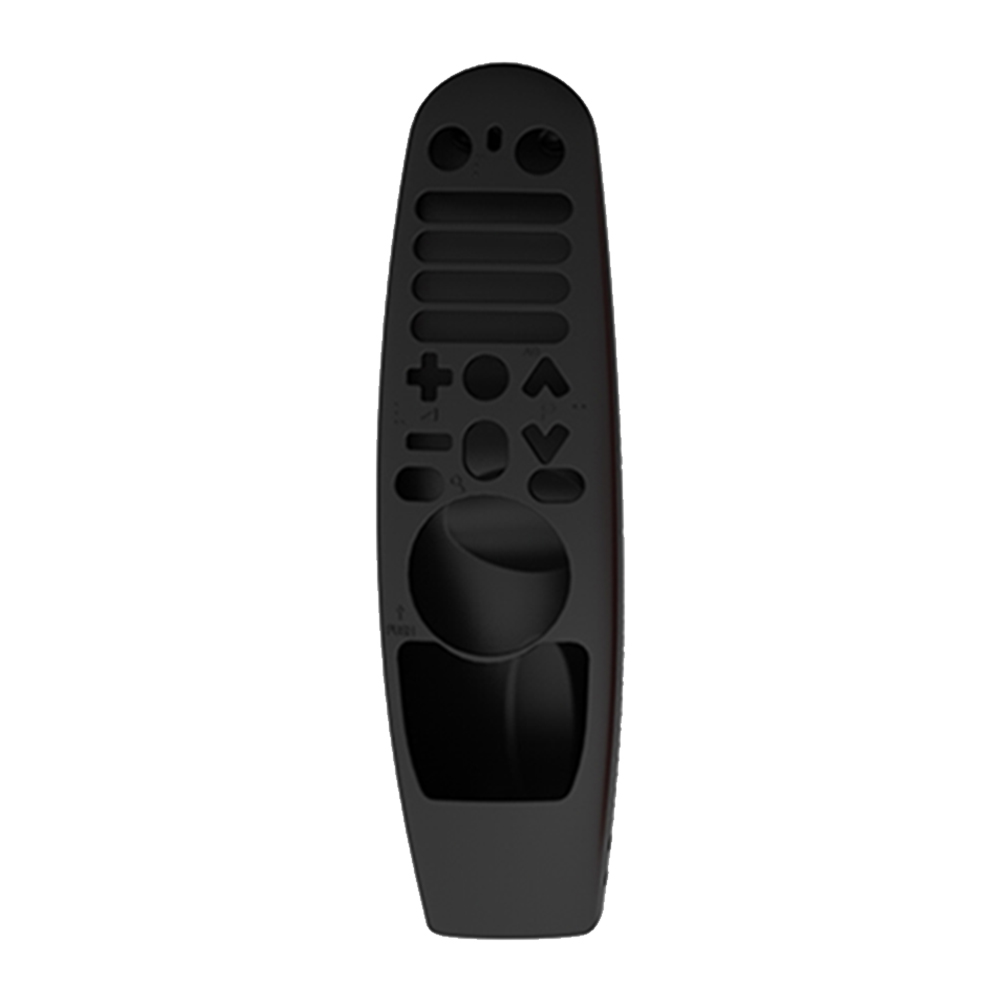 Silicone TV Remote Control Protector Cover for LG AN-MR600 AN-MR650 AN-MR18BA AN-MR19BA AN-MR20GA Protective Case with Lanyard: Black 3