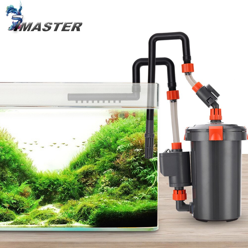 Aquariumfilter ultra-stille externe aquariumfilter emmer voor stille filtertrommel aquarium gras aquarium filters pomp