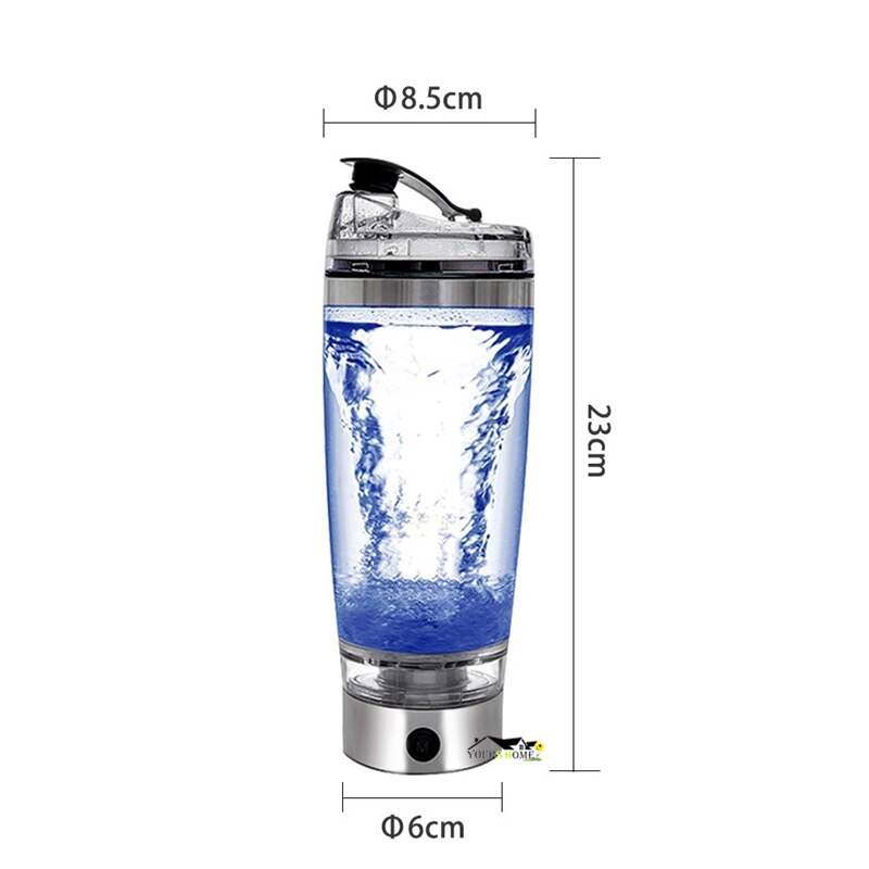 600ml Electric Cocktail Boston Shaker USB Automatic Protein Shaker Portable Movement Mixing Mixer Vortex Tornado My Water Bottle