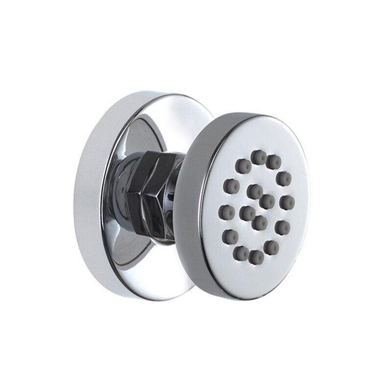 Hongdec 4 stks Messing ronde douche Body Jet Massage Spa Vast Gemonteerde Sproeier SET Chrome