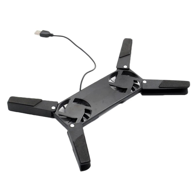 Rotatable USB Fan Cooling Pad 2 Fans Cooler Notebook Cooler Computer Laptop Stand USB Fan For 10-17" PC Laptop PC Computer: Default Title