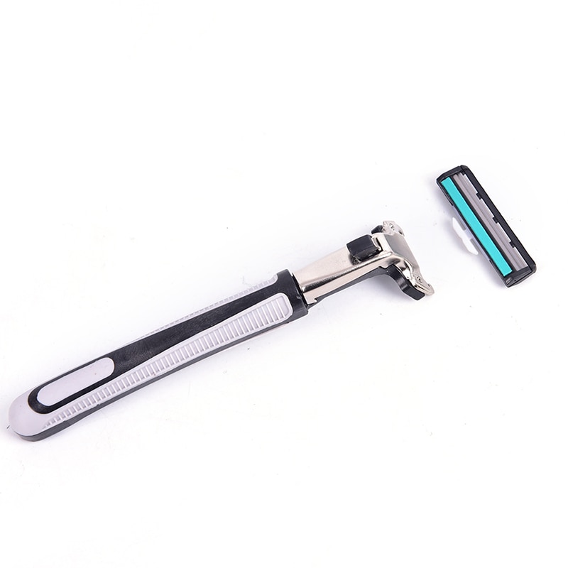 3 stk sikkerhedsskraber dobbeltlags barberkniv krops-ansigtsbarbering barberblade til standard skægbarberknive trimmer manuel barbermaskine