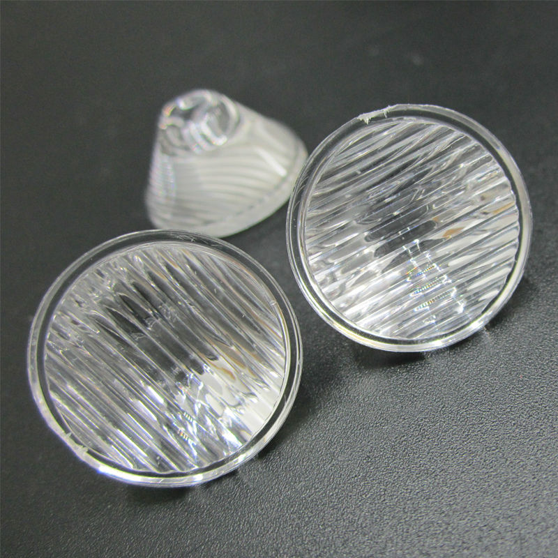 Lentille optique à bande 1W 3W 5W pour lampe de bricolage, lentille LED de diamètre 20mm, haute puissance led degrés 5/10/15/25/30/45/60 degrés