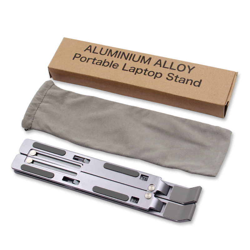 Support réglable en alliage d'aluminium pour ordinateur portable, pliable et portable, pour MacPle, support de refroidissement non ald: Violet