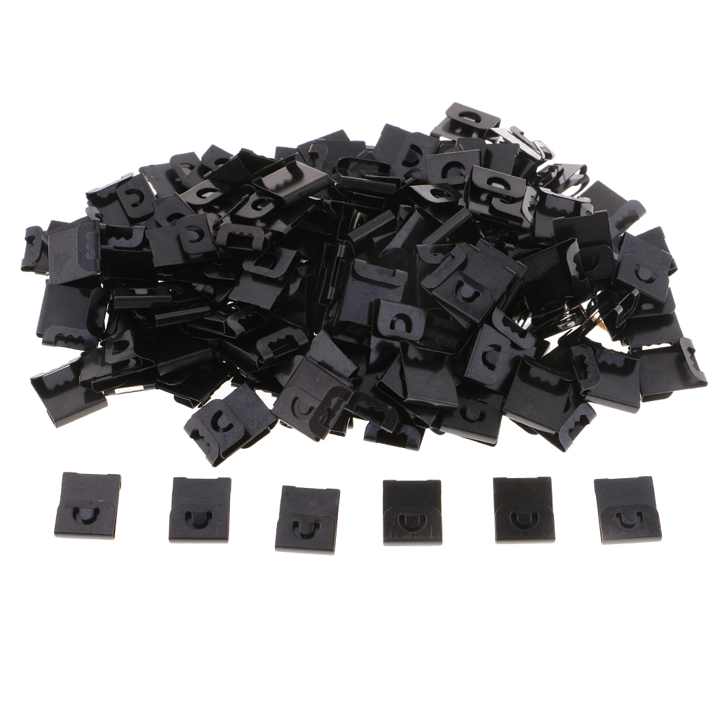 200 Stuks Zwart Fotolijst S Hangers Plastic Fotolijst Opknoping Haken Voor Foto, Schilderijen, art Ambachten Display Levert