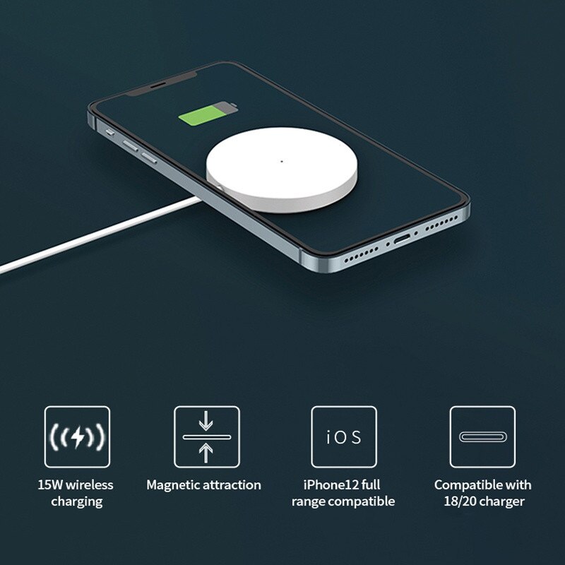Magsafe Charger For iPhone 12 Pro Max Magnetic Wireless Charging Pad Mag Safe Fast Wireless Charger For Samsung Huawei Magsafing