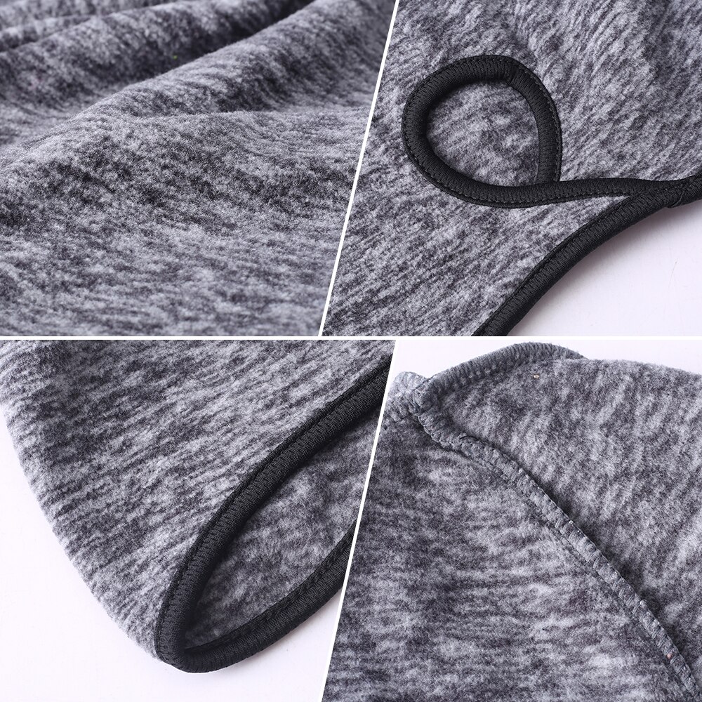 Women's Ponytail Hole Cap Winter Polar Fleece Warmer Bonnet Ear Cover Cold Weather Thermal Bicycle Sweat Hat Bun Skullies Beanie