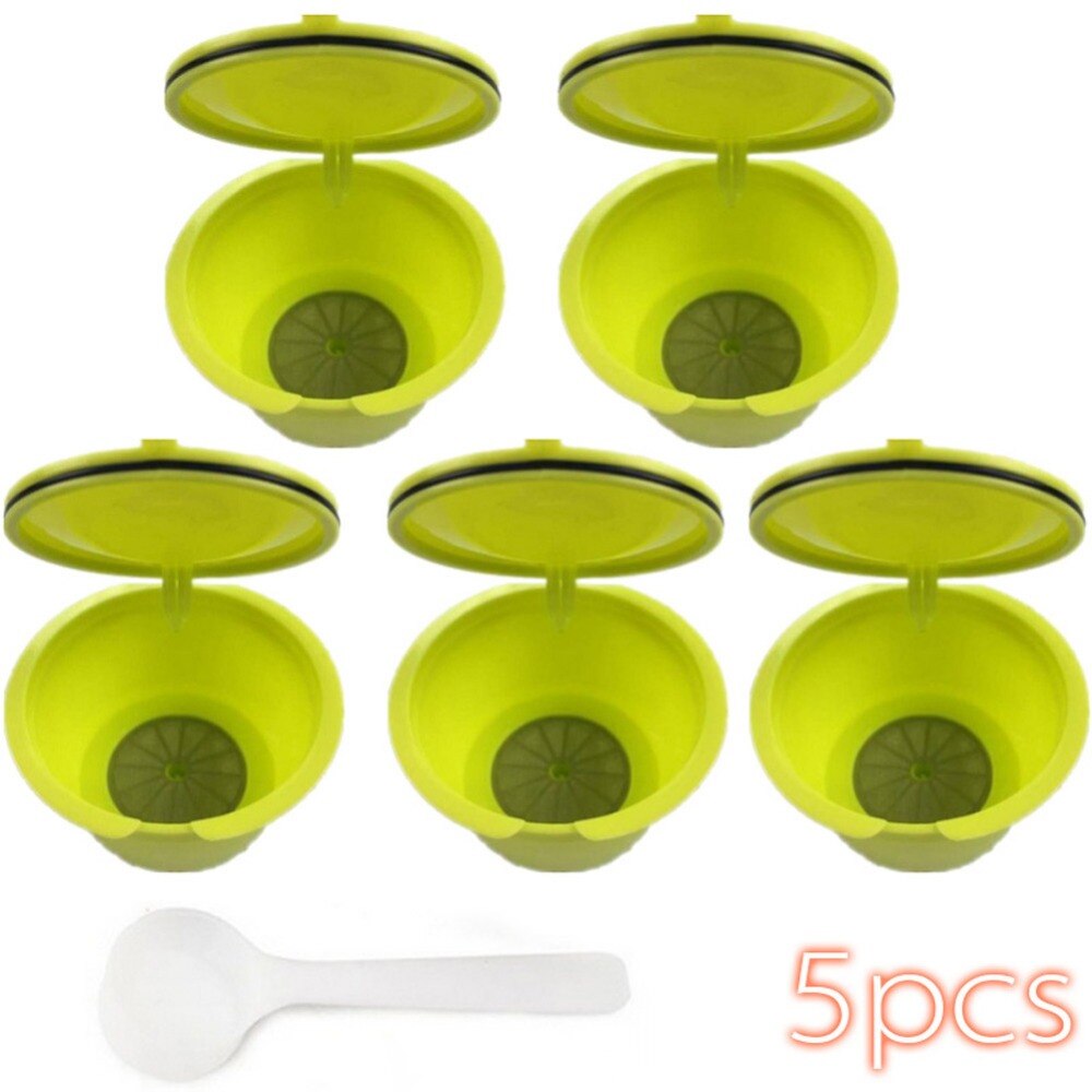 6pcs/pack use 150times Dolce Gusto Coffee Capsule Plastic Capsule Refillable Reusable Compatible with Nescafe Dolce Gusto refill