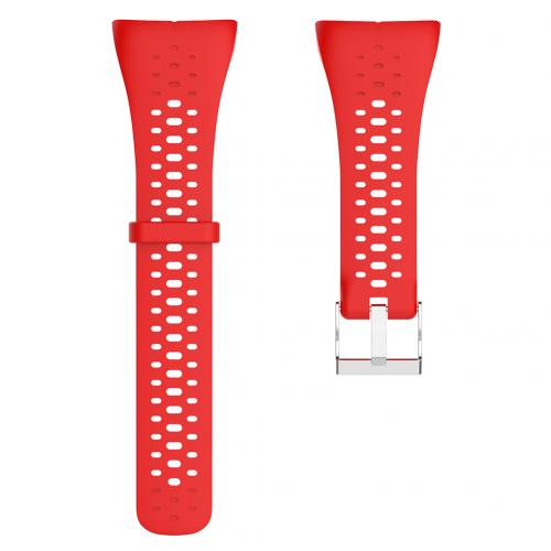 Correa de reloj de silicona hueca para deportes, pulsera inteligente Polar M400/430 GPS: Red