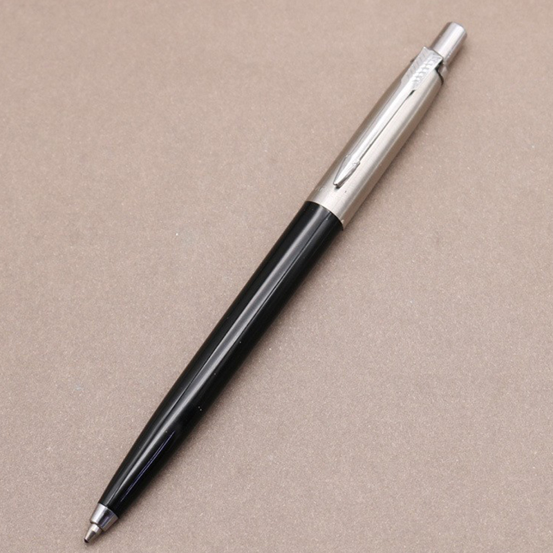 Stylo Bille En Acier Inoxydable - Noir, Neuf Avec étiquettes, Pack Bureau UK