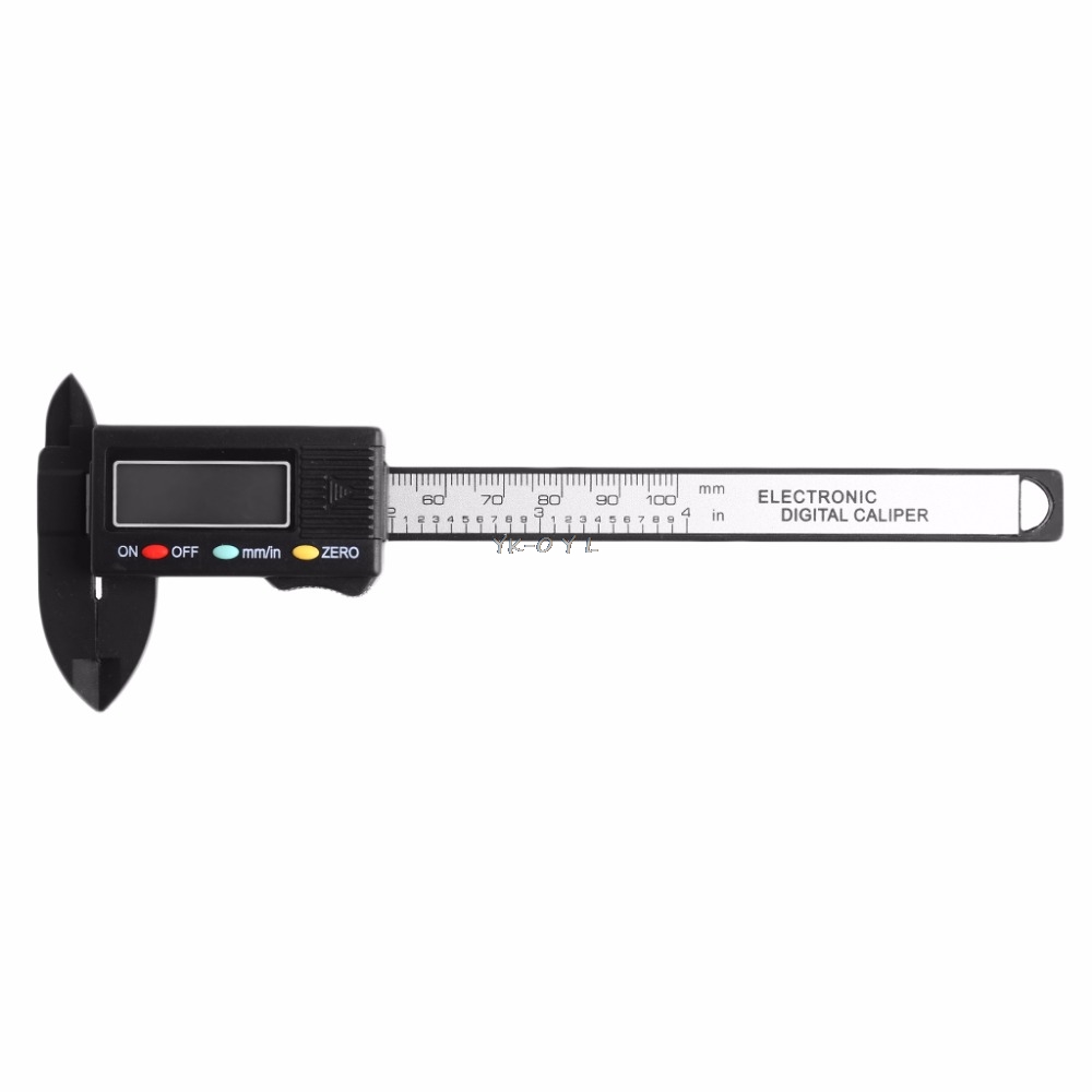 LCD Electronic Digital Vernier Caliper Gauge 100mm 4 inch Measure Micrometer
