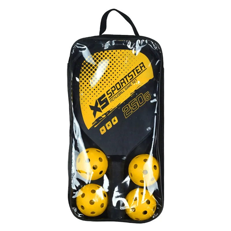 Padelschläger-Strandset aus Holz mit Ball, Outdoor-Sport, Fitnessgeräte, Kombination aus Badmintonschläger aus dem Festland China