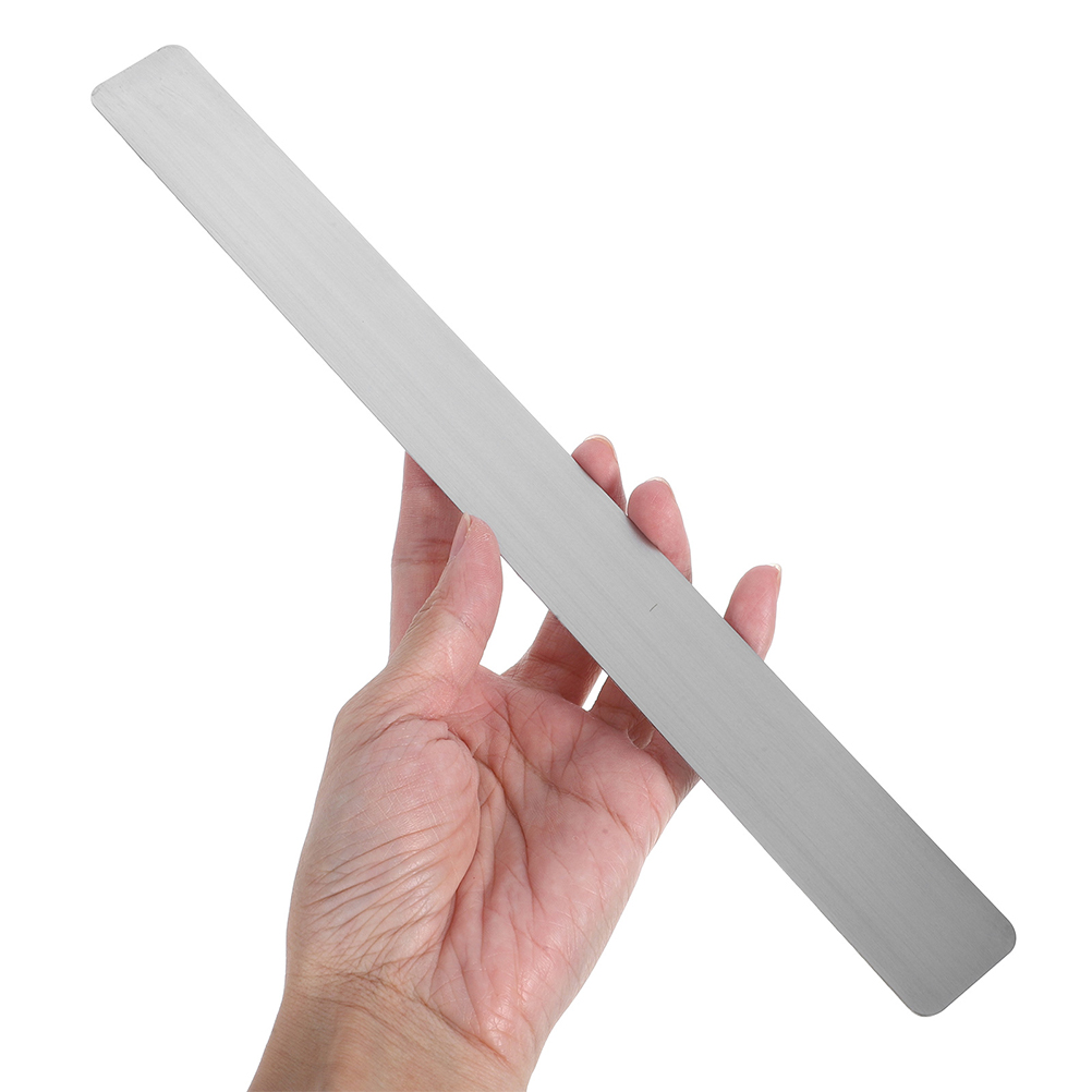 4 pezzi di metallo ferro bacheca strisce adesive tabelloni da parete per ufficio scuola argento striscia magnetica in sughero memo display