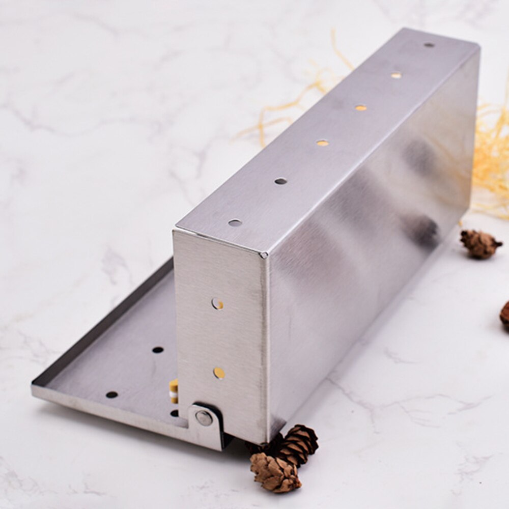 Wood Chips BBQ Smoker Box Charcoal Gas BBQ Grill Smoke Generator Meat Infused Smoke Flavor Accessories Smoker Box
