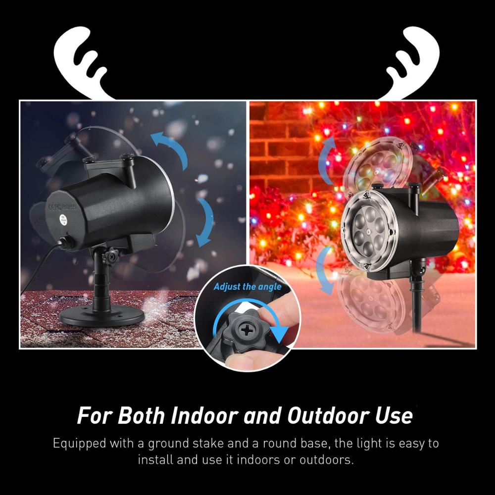 Projector Lights 12 Slide Patterns LED Landscape Lights Waterproof Outdoor Indoor Decoration Lighting Party Wedding Birthday
