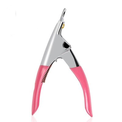 1Pcs Kunstnagels Tips Vorm Nipper Edge Cutter Cuticle Nipper Acryl Uv Gel Remover Dode Huid Clipper Nail Art tool # HTR24 #: pink