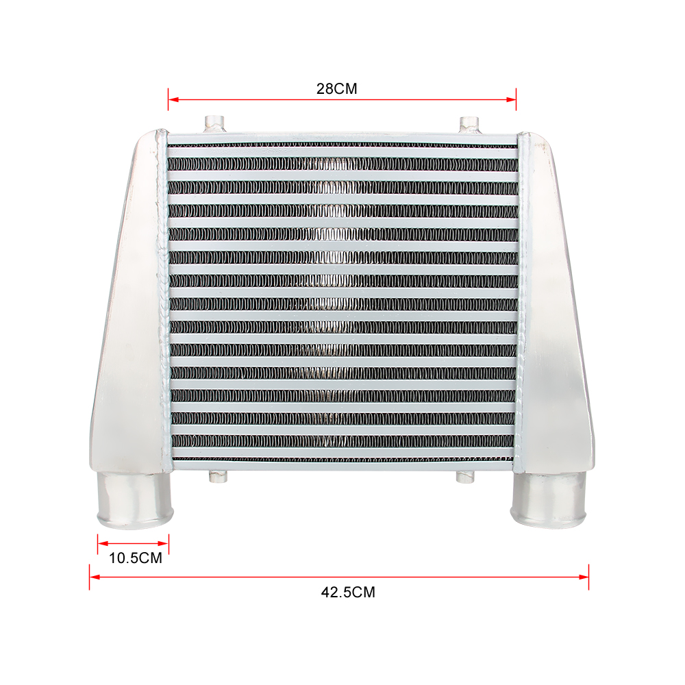 Universal Intercooler 345x280x76mm, Intercooler Modified Turbo Radiator, Front Mount For Car Car Accessory