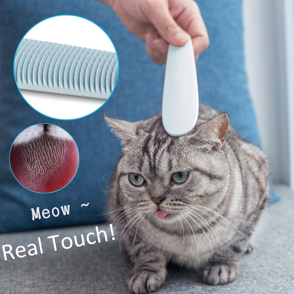 Peigne simulé langue de chat | Portable langue douce, vrais Touch, outils de soins, Simulation brosse pour chat, Massage d'animaux de toilettage, fournitures de toilettage