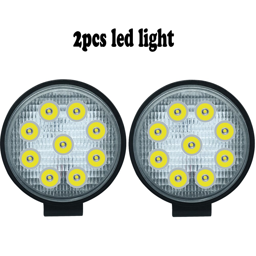 4 inch 2pcs 27W Ronde LED Verlichting High Power Spotlight Schijnwerper Voor 4x4 Offroad ATV UTV Trekker Motorfiets lichten