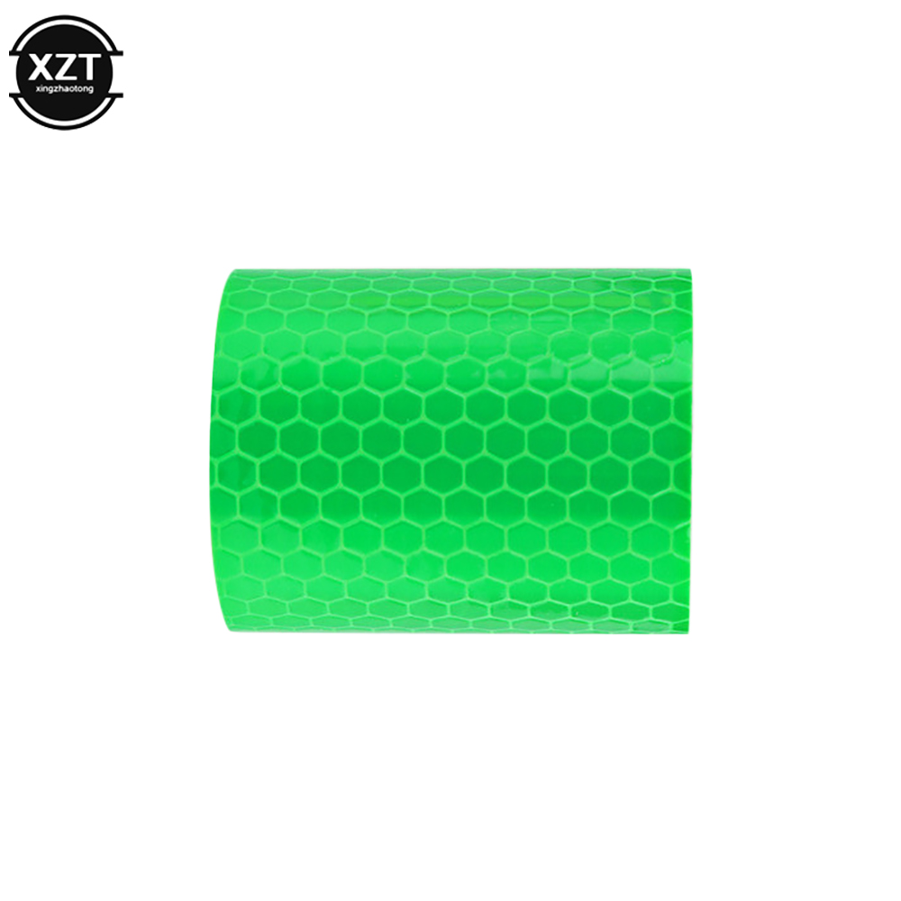 Cinta reflectante para coche, pegatina de advertencia de seguridad automática, cinta protectora, película de tira para camiones, pegatinas para motocicletas automáticas, 5CM, 3M: Verde militar