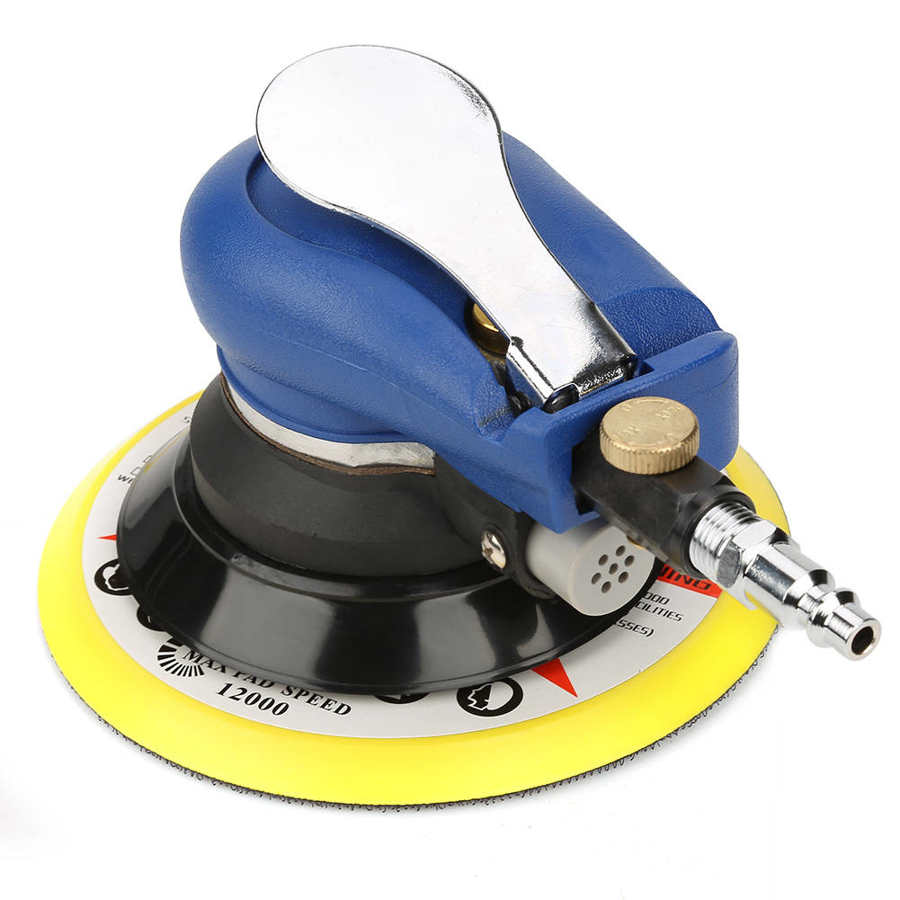 AT-980 Air Random Orbital Sander Round Polisher Pneumatic Hand Sanding Tool