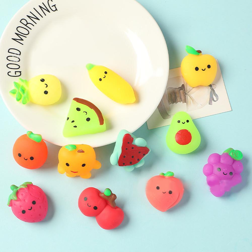 Soft Silicone Avocado Squishy Fruit Package Peach Watermelon Banana Cake Squishies Slow Rising Squeeze Toy Antistress Toys