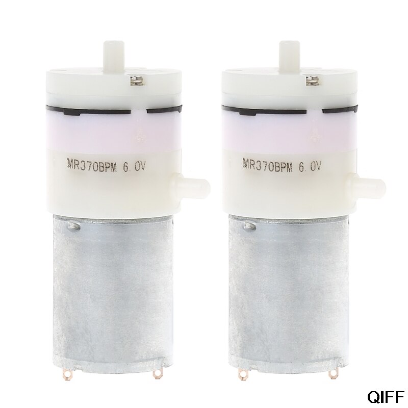 2x DC 3V-6V 5V 370 Motor Micro Mini Air Pump Vacuum For Aquarium Tank Oxygen July 29