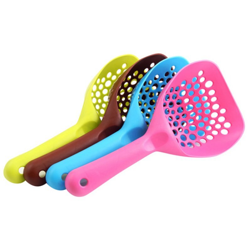 Aankomst Kitten Zand Hond Afval Scooper Schop Plastic Kattenbakvulling Scoop Schoon Toilet Tool Voor Pet Hond Kat Willekeurige kleur