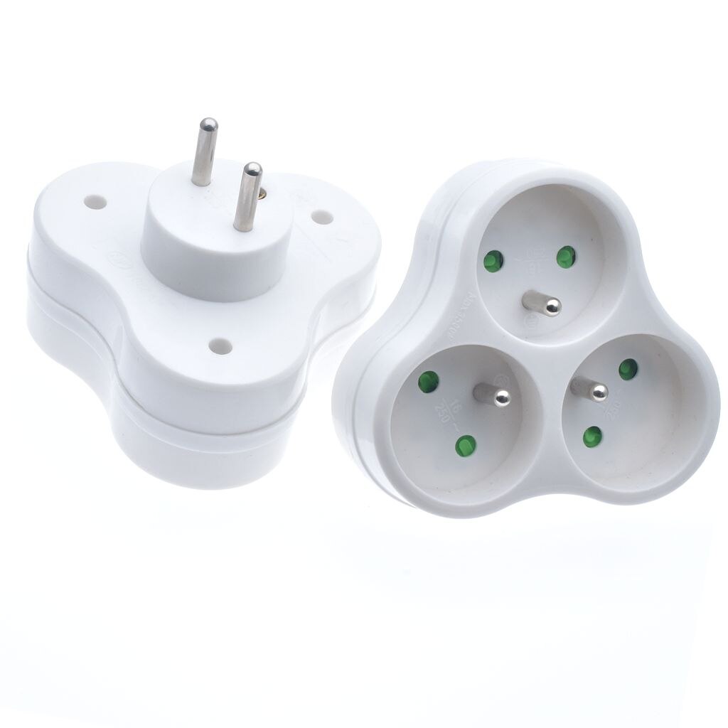 EU One Turn Three European Electric Socket Three Socket To German Type 2 Round Plug European Standard 3 Holes Socket: Type 3